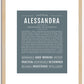 Alessandra | Name Art Print