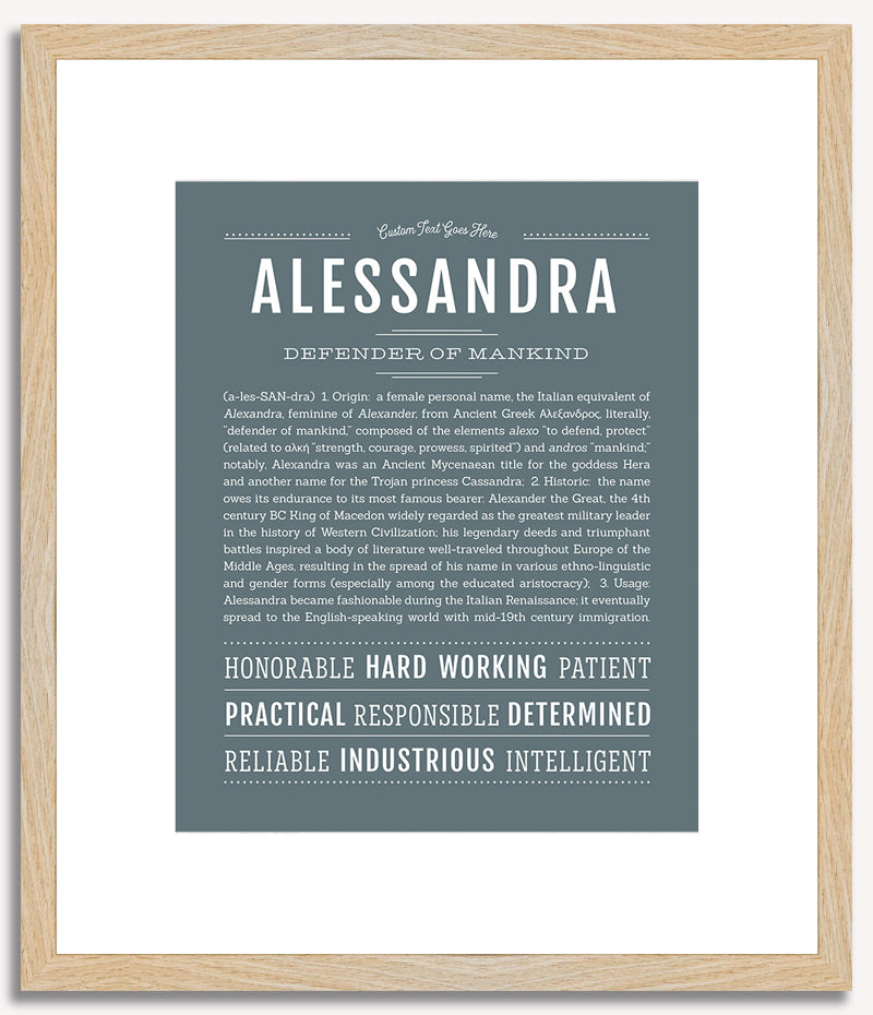 Alessandra | Name Art Print