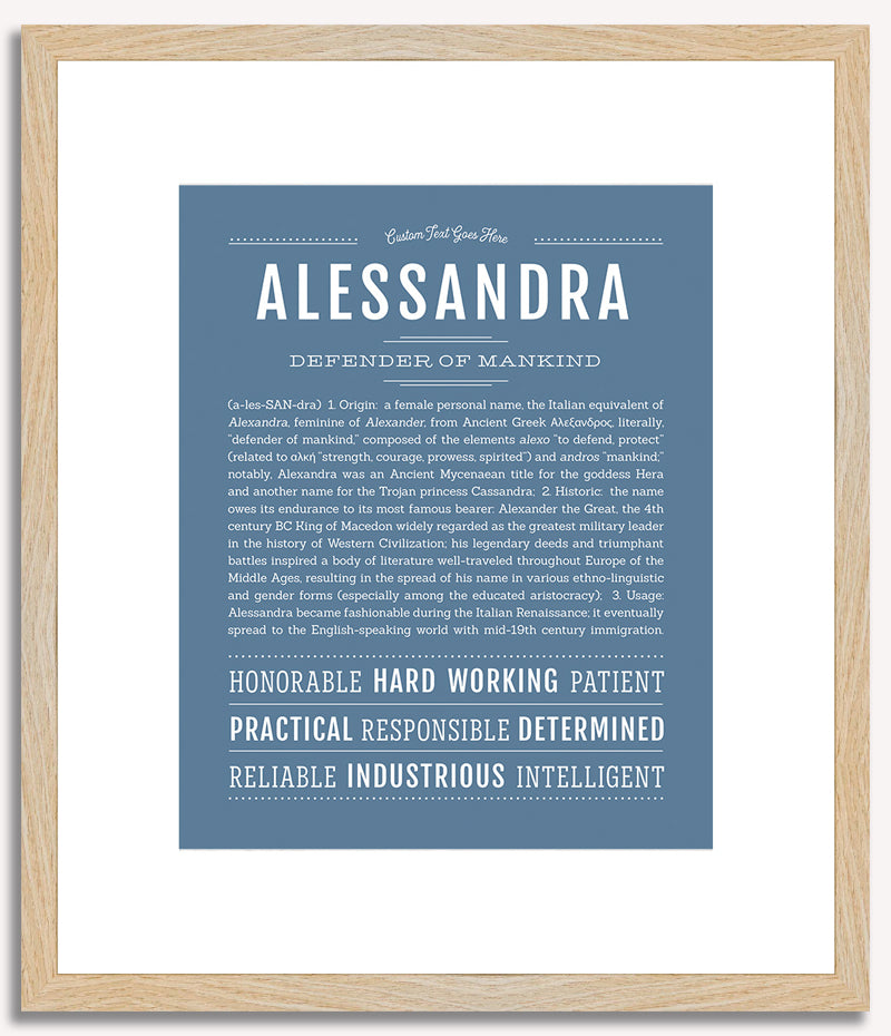 Alessandra | Name Art Print