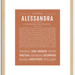 Alessandra | Name Art Print