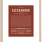 Alessandro | Name Art Print