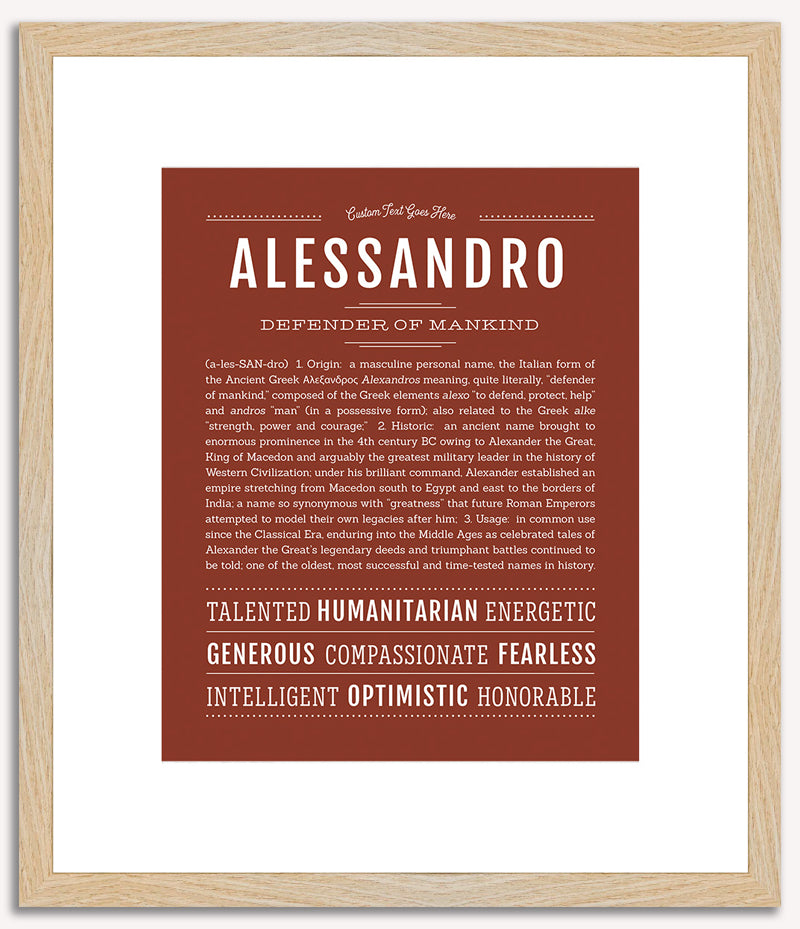 Alessandro | Name Art Print