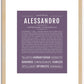 Alessandro | Name Art Print