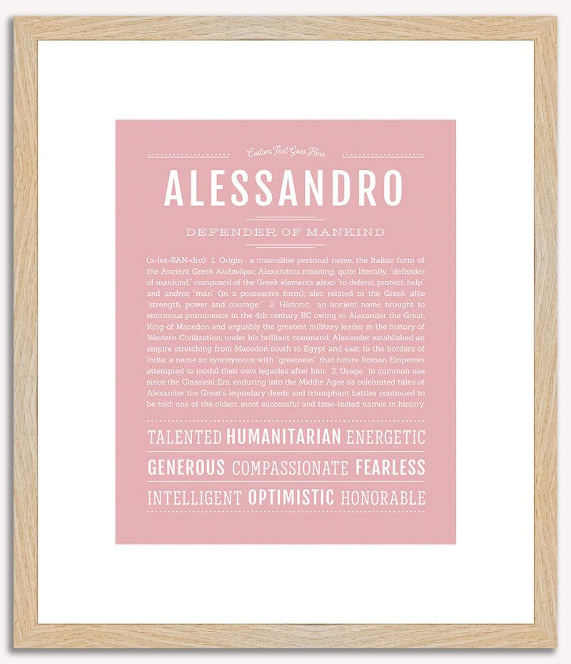 Alessandro | Name Art Print