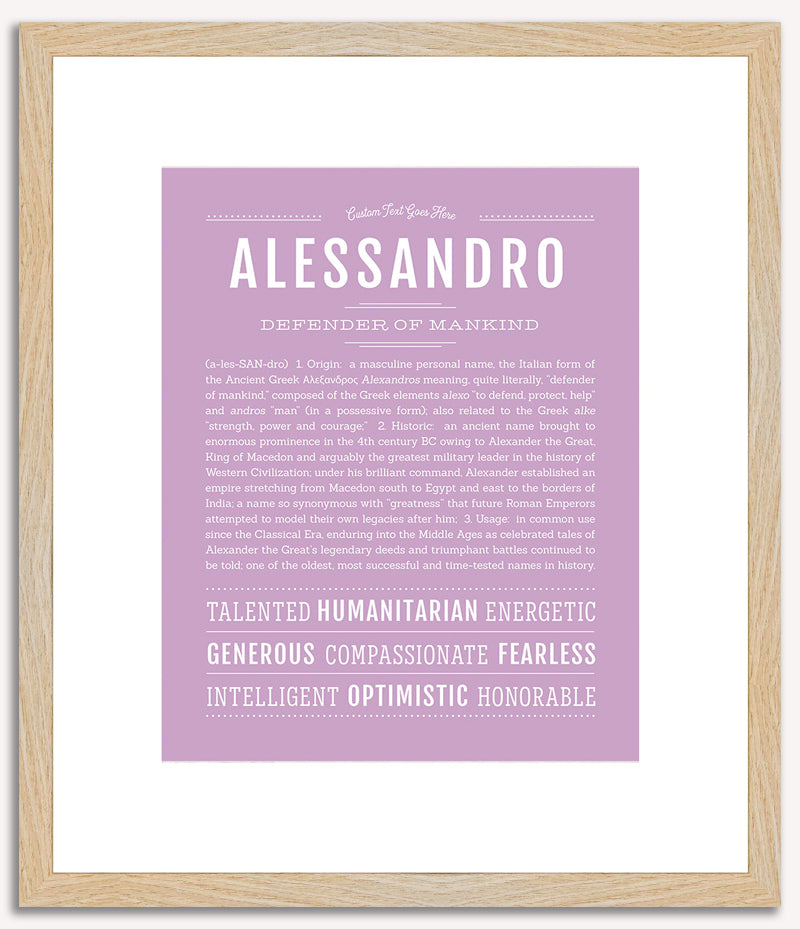 Alessandro | Name Art Print