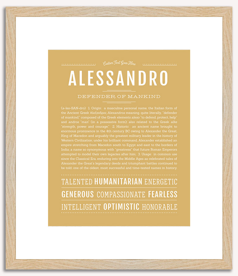 Alessandro | Name Art Print