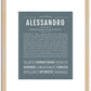 Alessandro | Name Art Print