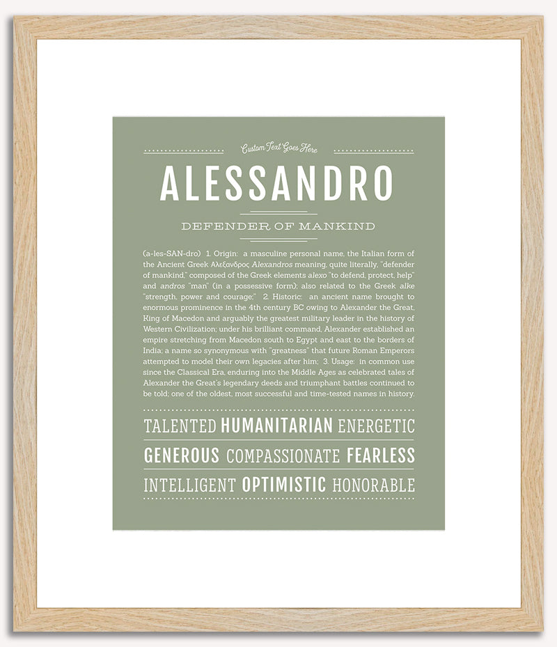 Alessandro | Name Art Print