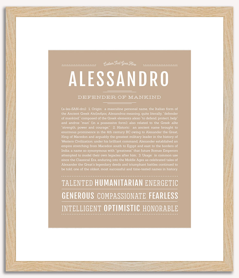 Alessandro | Name Art Print