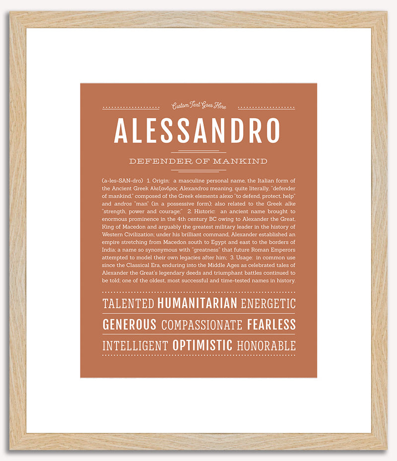 Alessandro | Name Art Print