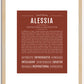 Alessia | Name Art Print