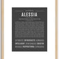 Alessia | Name Art Print