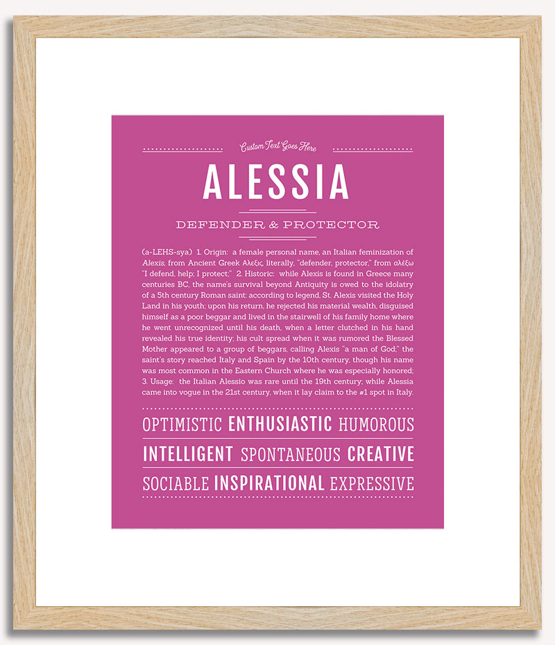 Alessia | Name Art Print