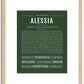 Alessia | Name Art Print