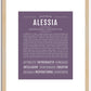 Alessia | Name Art Print