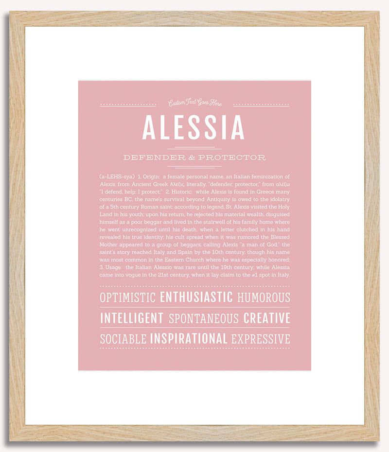 Alessia | Name Art Print