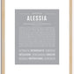 Alessia | Name Art Print