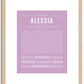 Alessia | Name Art Print