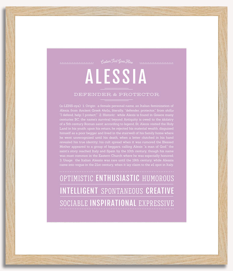 Alessia | Name Art Print