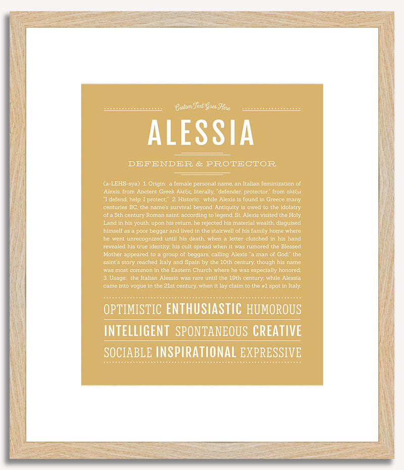 Alessia | Name Art Print