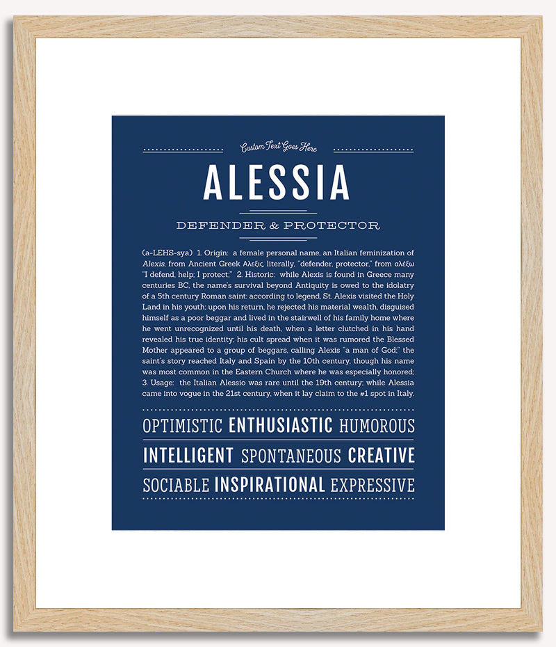 Alessia | Name Art Print