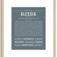 Alessia | Name Art Print