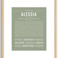 Alessia | Name Art Print