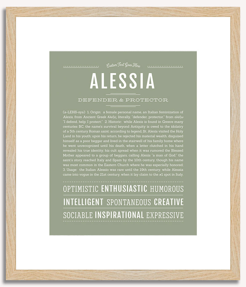 Alessia | Name Art Print