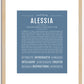 Alessia | Name Art Print