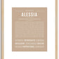 Alessia | Name Art Print