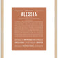 Alessia | Name Art Print