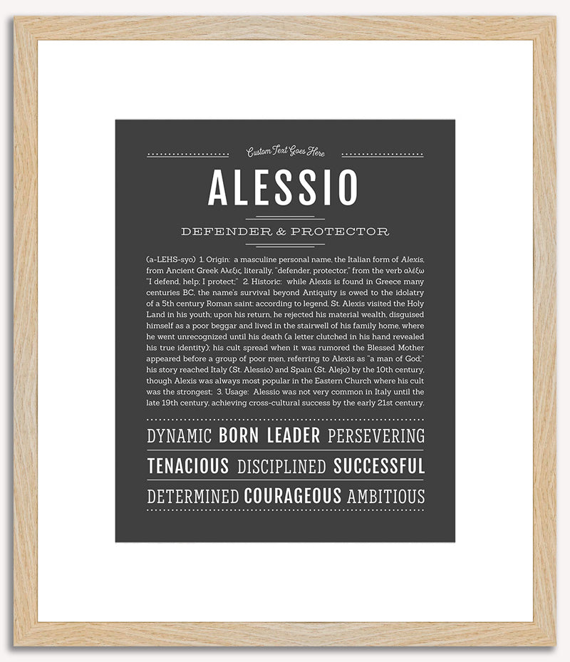 Alessio | Name Art Print