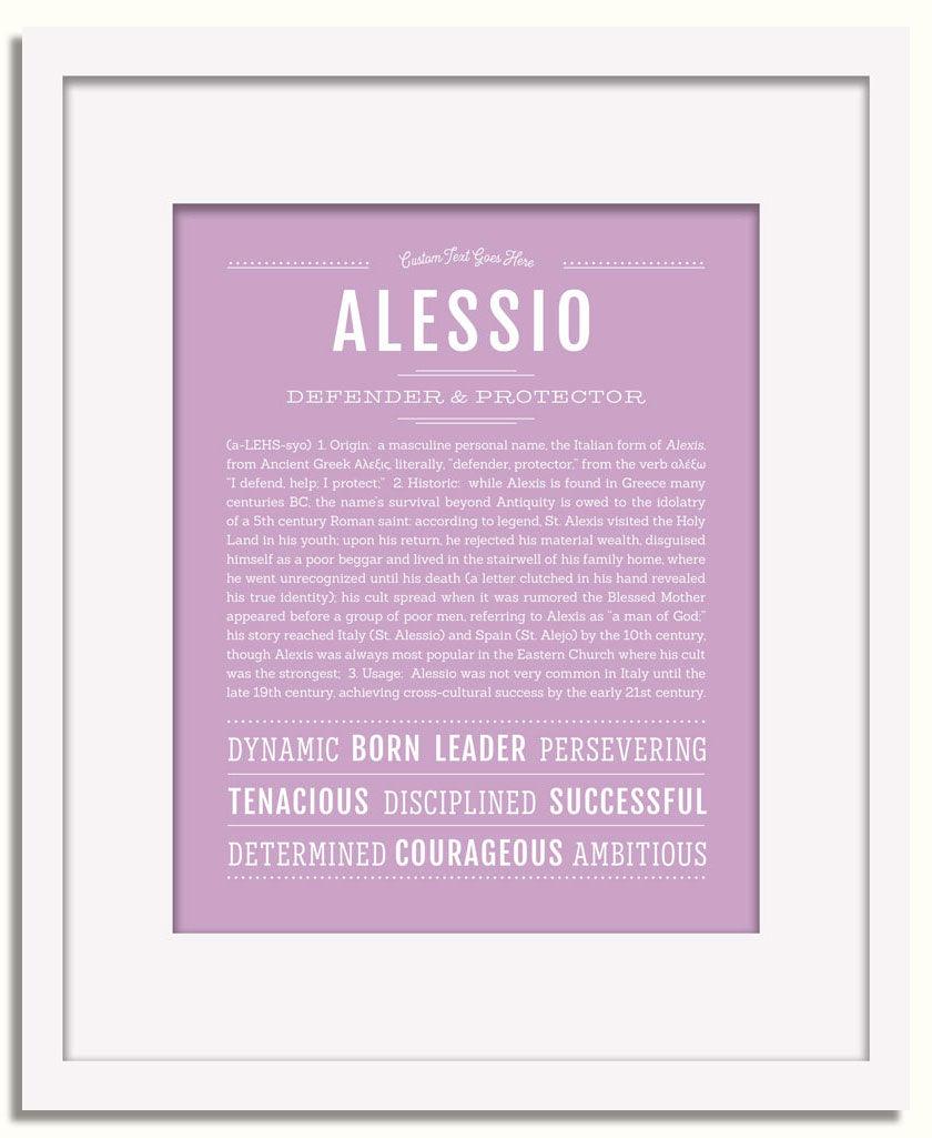 Frame Options | Lilac | White Frame, Matted