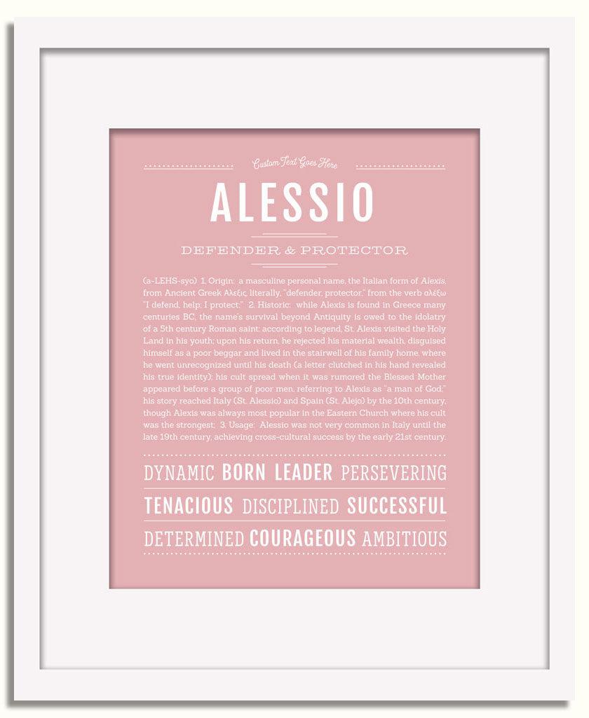 Frame Options | Dusty Rose | White Frame, Matted