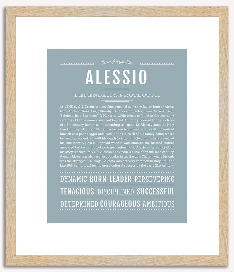 Alessio | Name Art Print