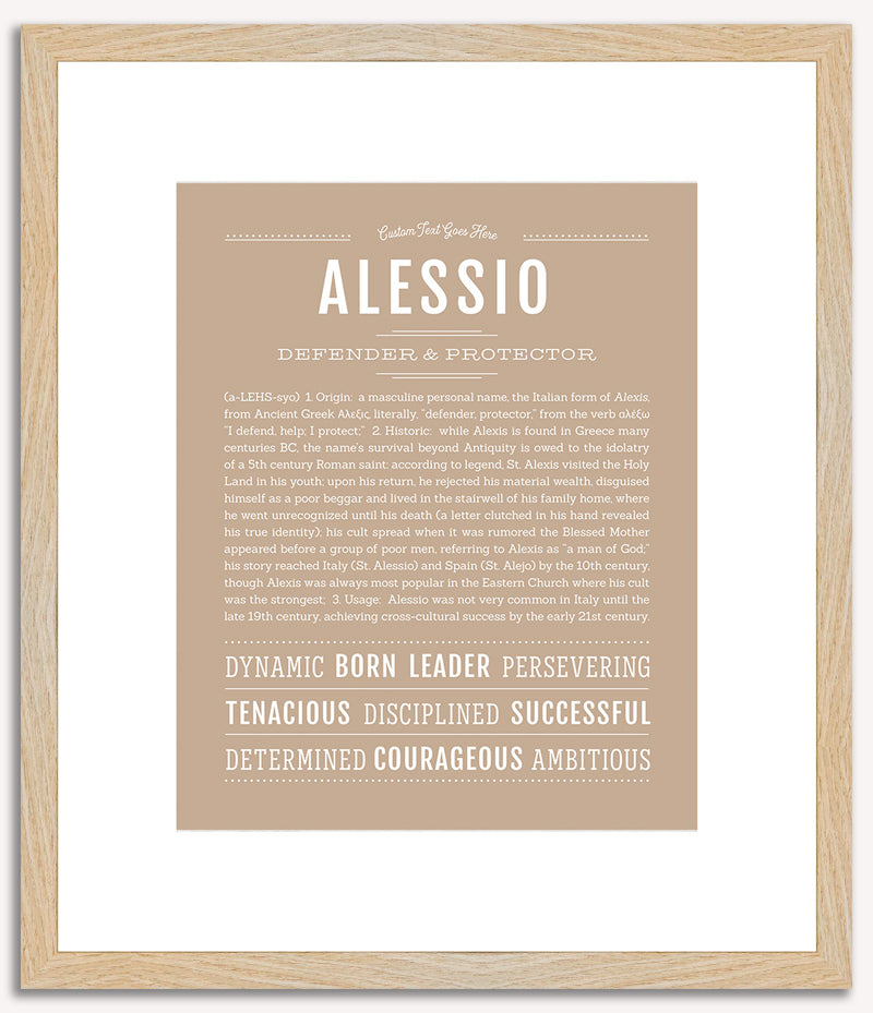 Alessio | Name Art Print