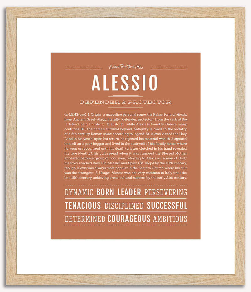 Alessio | Name Art Print