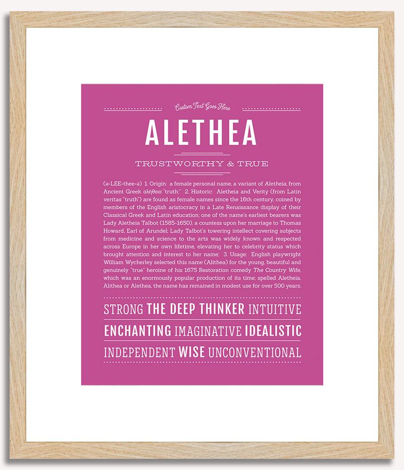 Alethea | Name Art Print