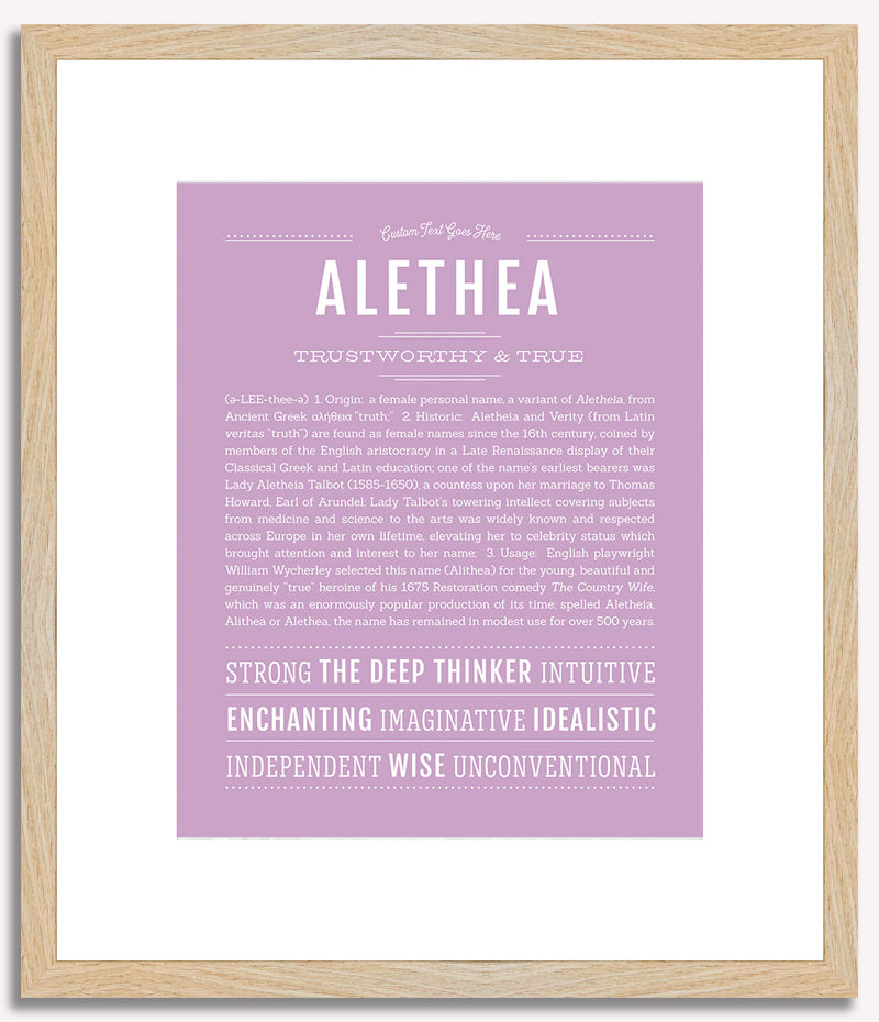 Alethea | Name Art Print