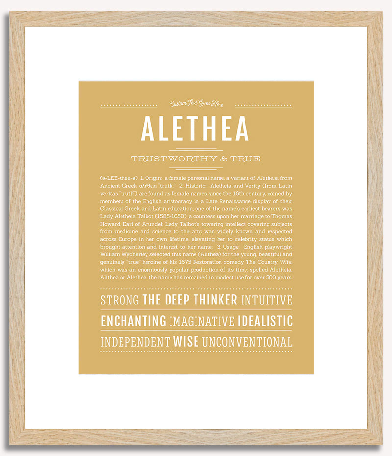 Alethea | Name Art Print