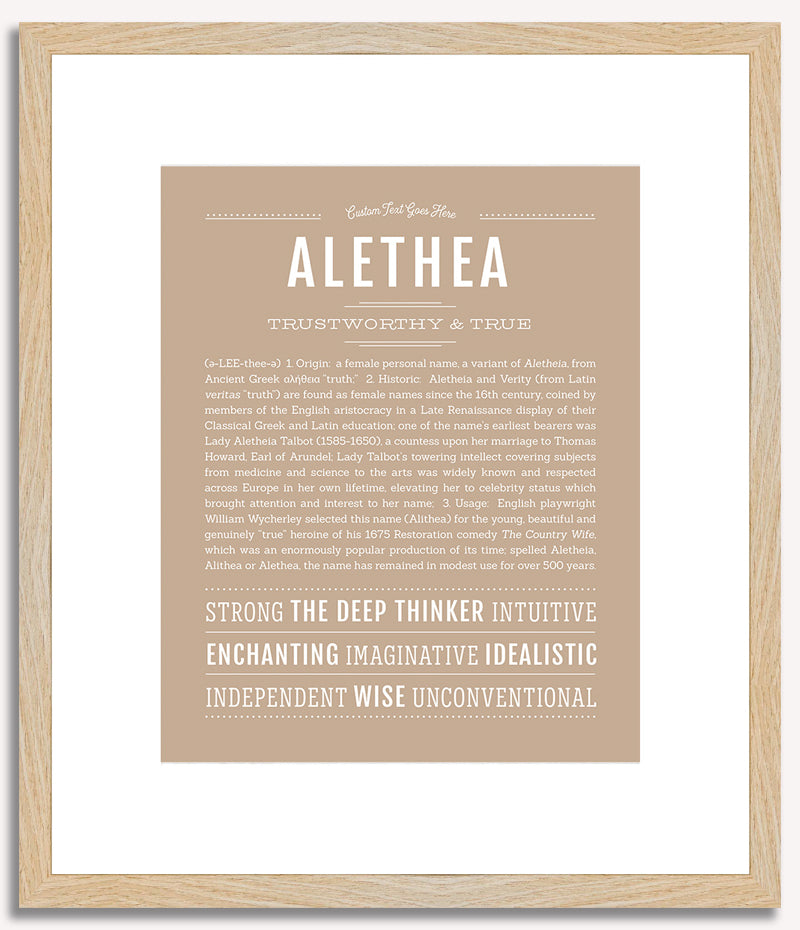 Alethea | Name Art Print