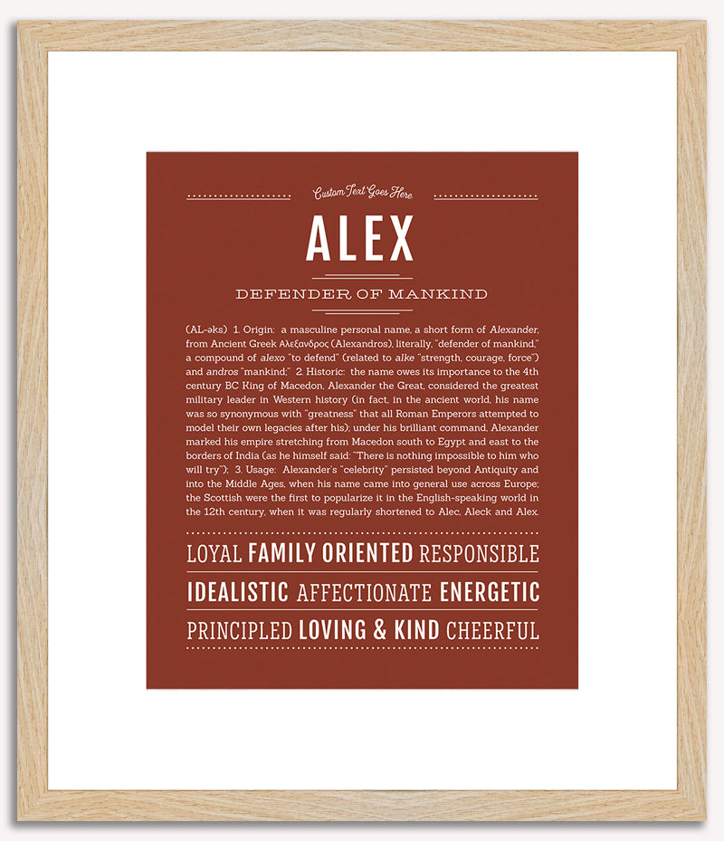 Alex (male) | Name Art Print