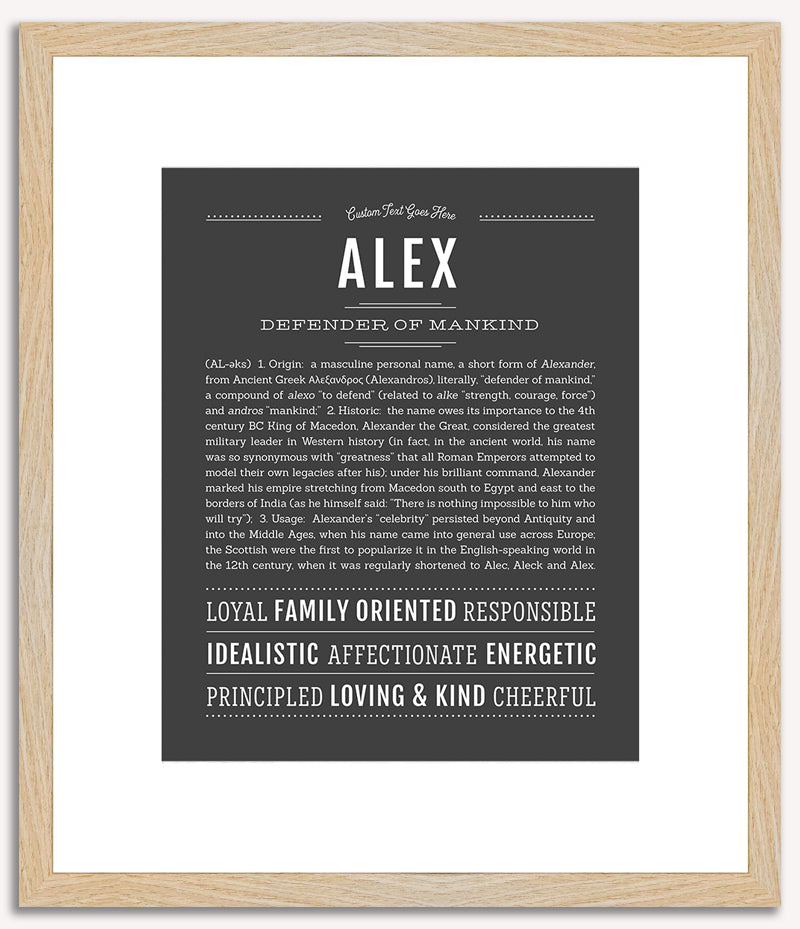 Alex (male) | Name Art Print