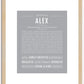 Alex (male) | Name Art Print