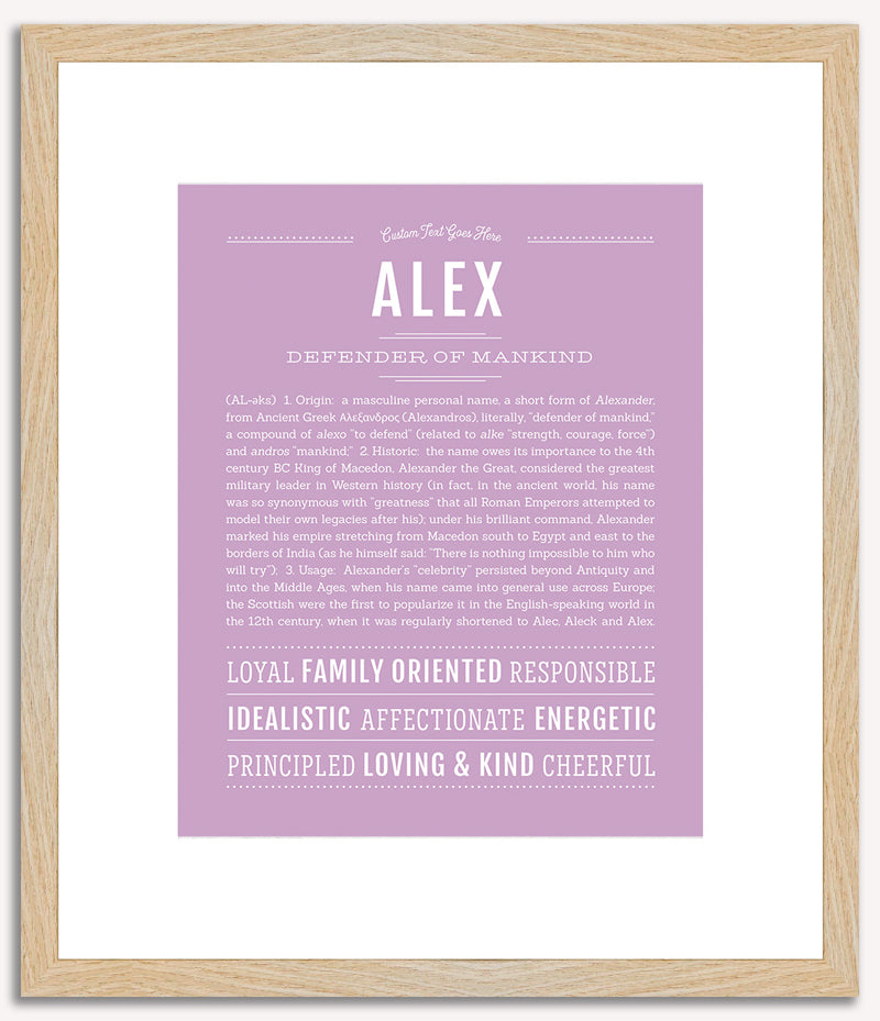 Alex (male) | Name Art Print