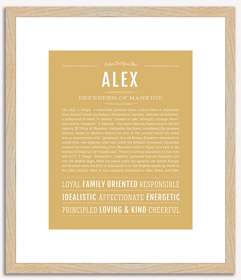 Alex (male) | Name Art Print