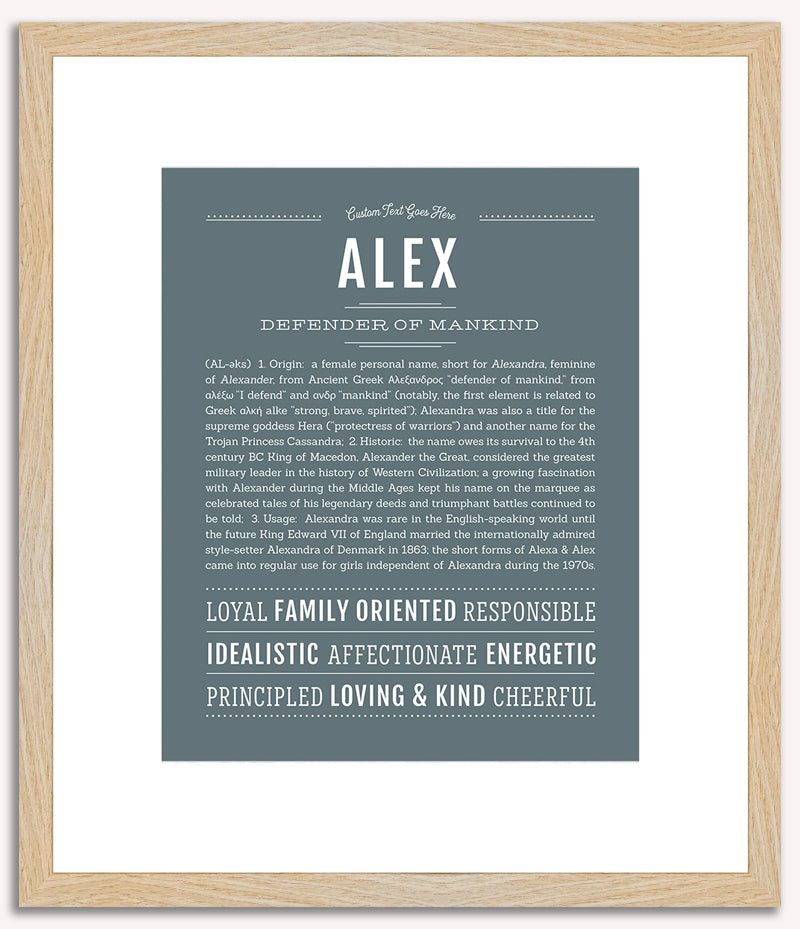 Alex (female) | Name Art Print