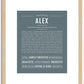 Alex (male) | Name Art Print