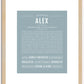 Alex (male) | Name Art Print