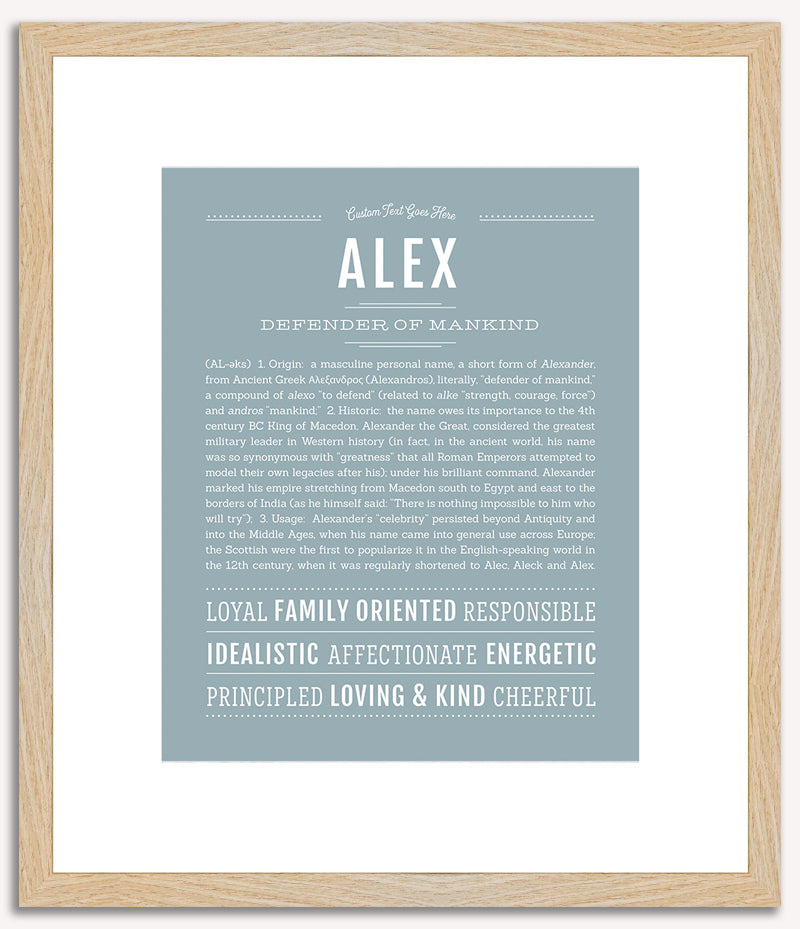 Alex (male) | Name Art Print